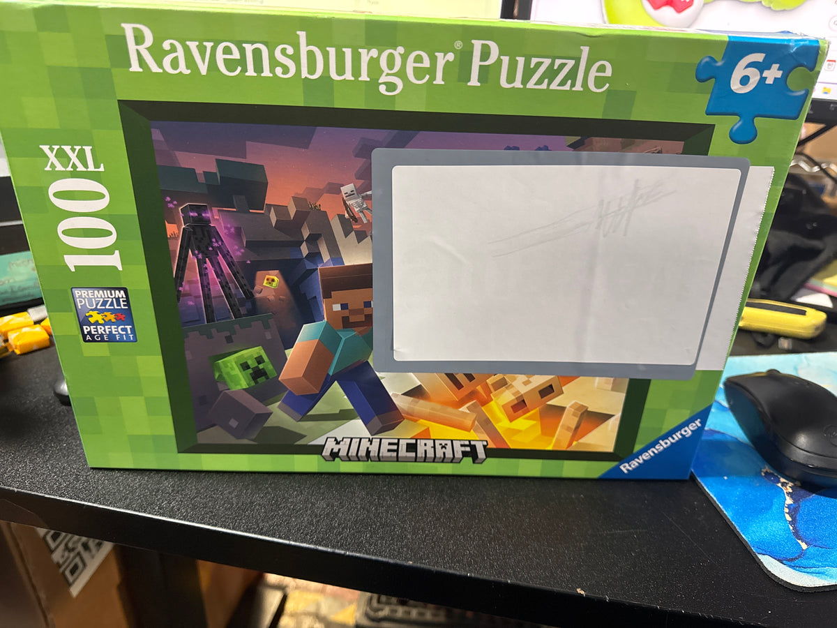Ravensburger - Monster Minecraft - 100 Piece Jigsaw Puzzle - XXL Pieces for Easy Assembly - Exciting, Minecraft Villain Imagery - Premium Quality - Ideal Gift - Screen-Free Fun - Children Age 6+