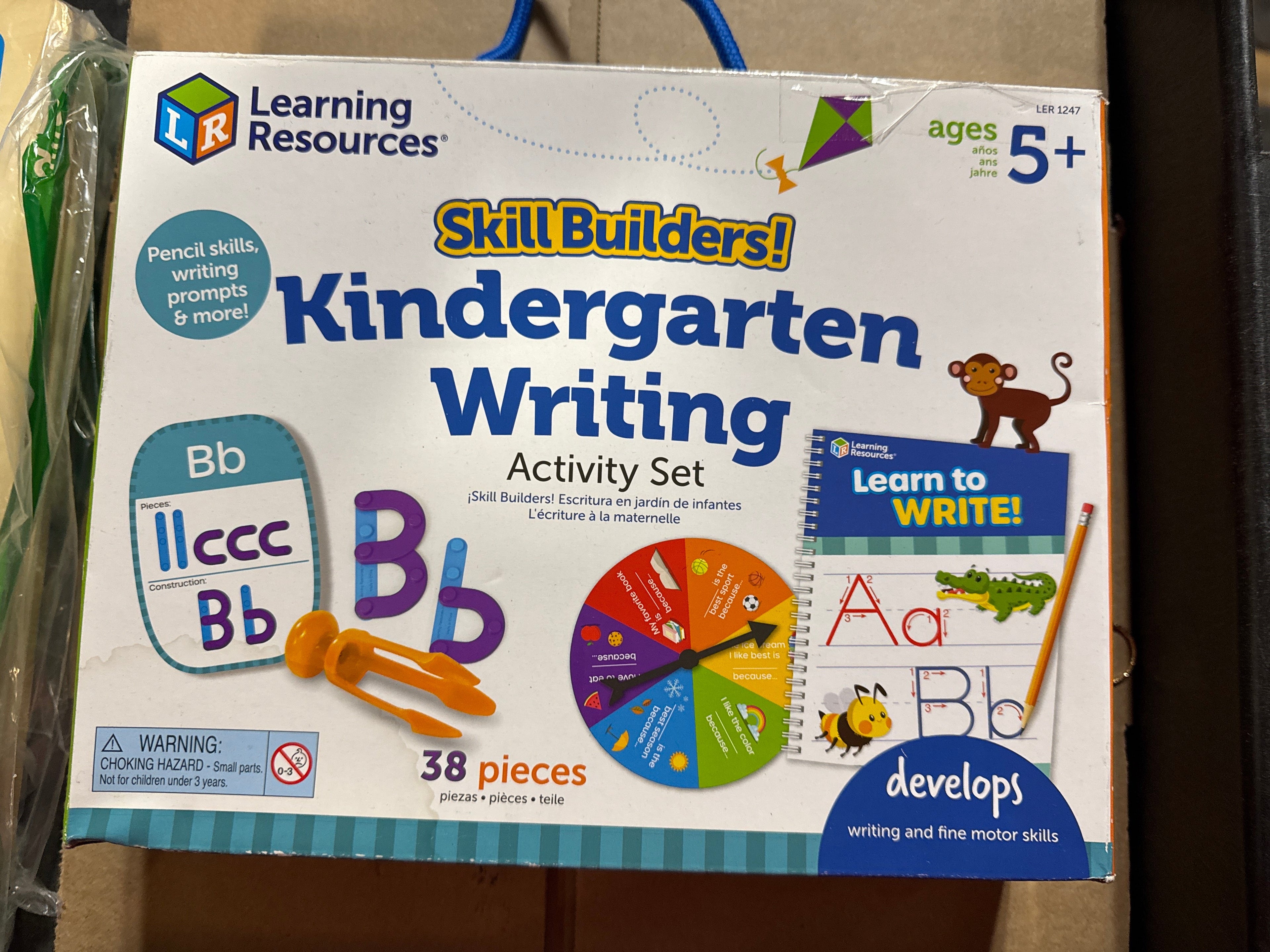 Learning Resources Skill Builders! Kindergarten Writing - 38 Piece Activity Set , Ages 5+ Kindergarten Learning Essential Materials, Alphabet Learning Activities, Kindergarten Homeschool Supplies