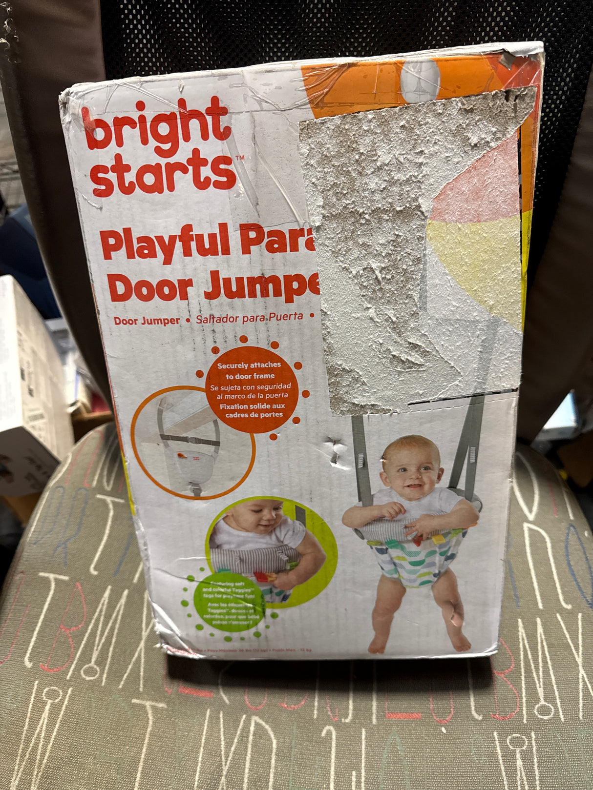 Bright Starts Playful Parade Door Jumper for Baby with Adjustable Strap, 6 Months and Up, Max Weight 26 lbs