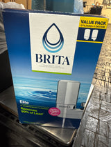 Brita Chrome Tap Water Faucet Filtration System with 2 Filter