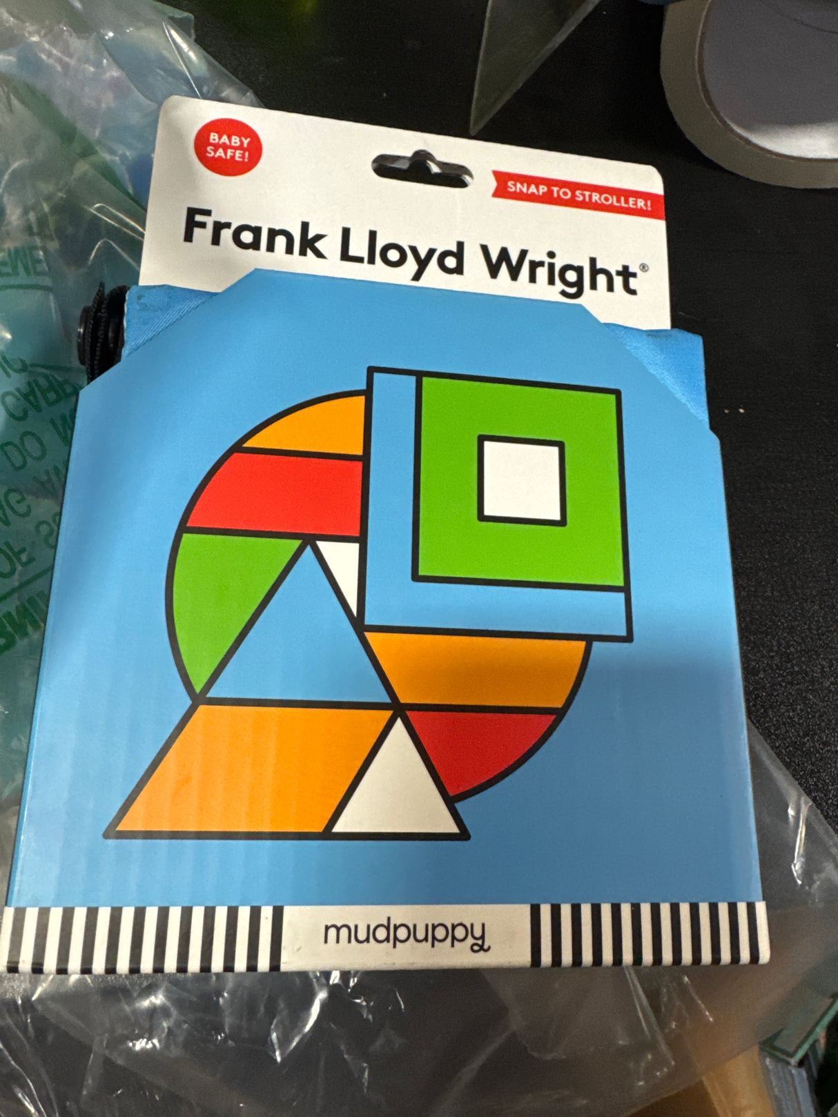 Frank Lloyd Wright My First Shapes Crinkle Fabric Stroller Book