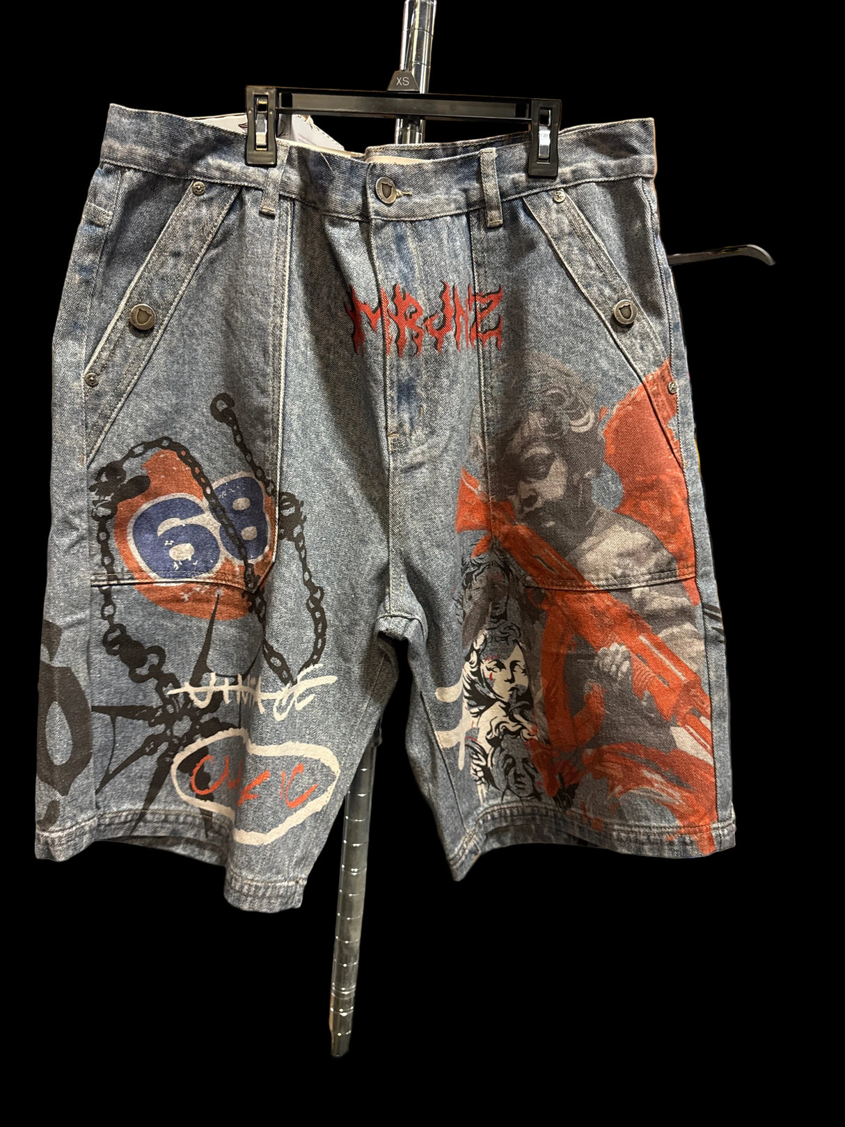 MEN'S RMRJNZ DEFY THE ORDINARY LT BLUE JEAN SHORTS (RM221S) 40X12