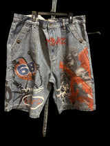 MEN'S RMRJNZ DEFY THE ORDINARY LT BLUE JEAN SHORTS (RM221S) 40X12