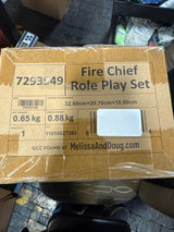 Melissa & Doug Fire Chief Role Play Costume Dress-Up Set