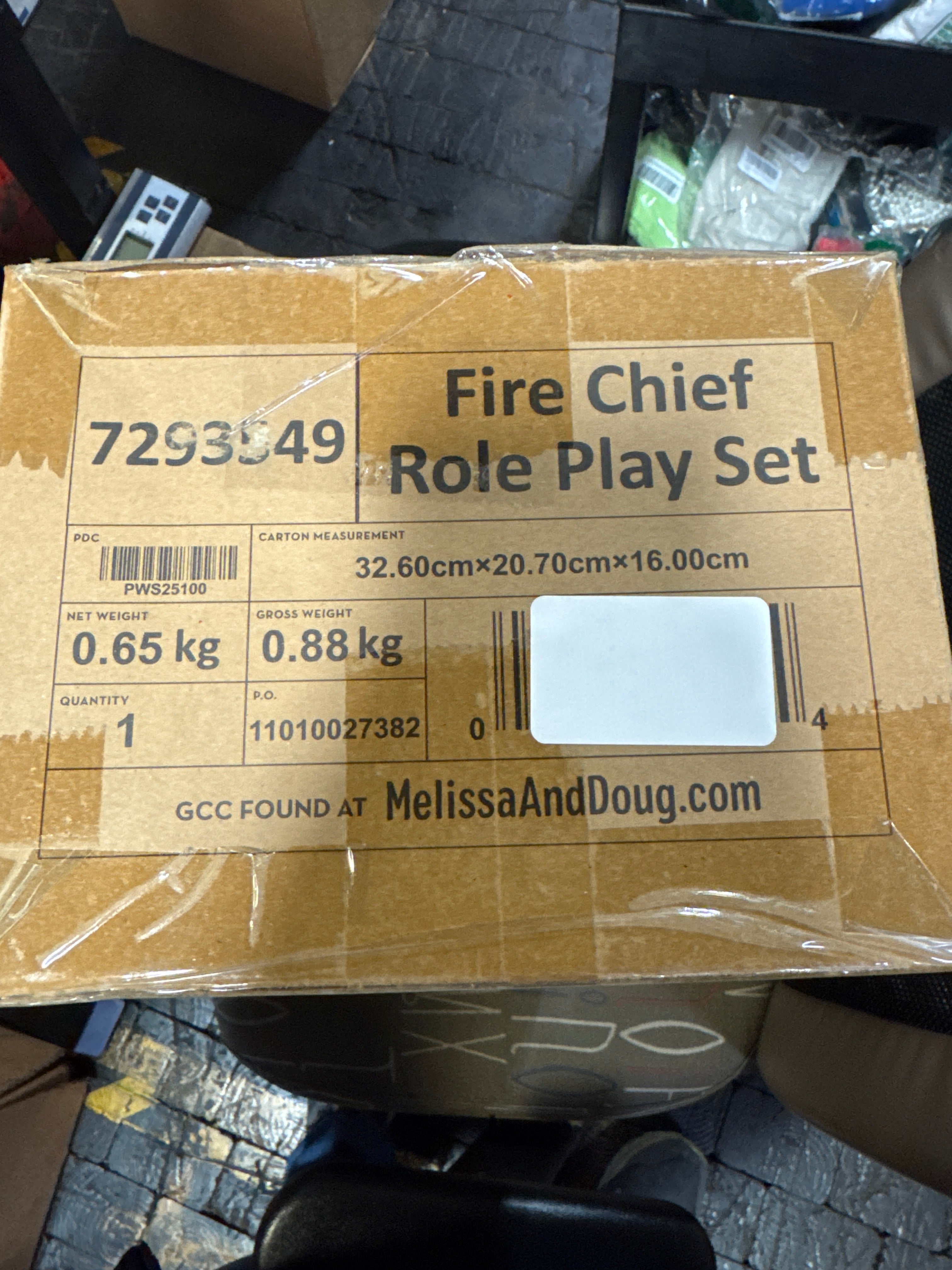 Melissa & Doug Fire Chief Role Play Costume Dress-Up Set