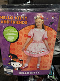 Hello Kitty Girl's Halloween Classic Costume Dress 2pc - Red 8-10