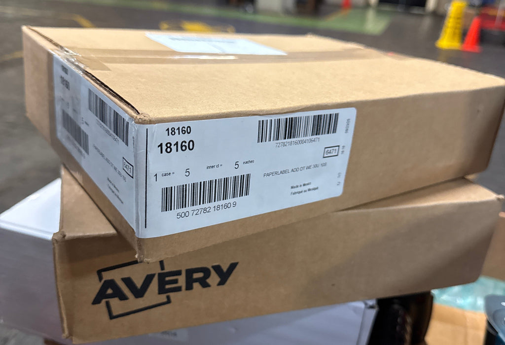 Avery Easy Peel Printable Address Labels with Sure Feed, 1" x 2-5/8" Customizable Stickers, White, 300 Blank Mailing Labels per Pack, Great for Mailing, Shipping, and More (5-Pack of 18160)
