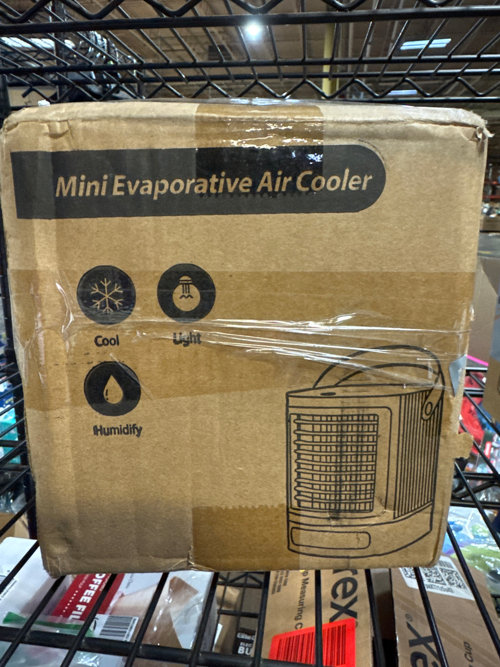 Portable Air Conditioner, Powerful Cooling Fan with 500ml Water for Home, Energy Efficient with Compact Design, Small Evaporative Air Cooler for Room Bedroom Office