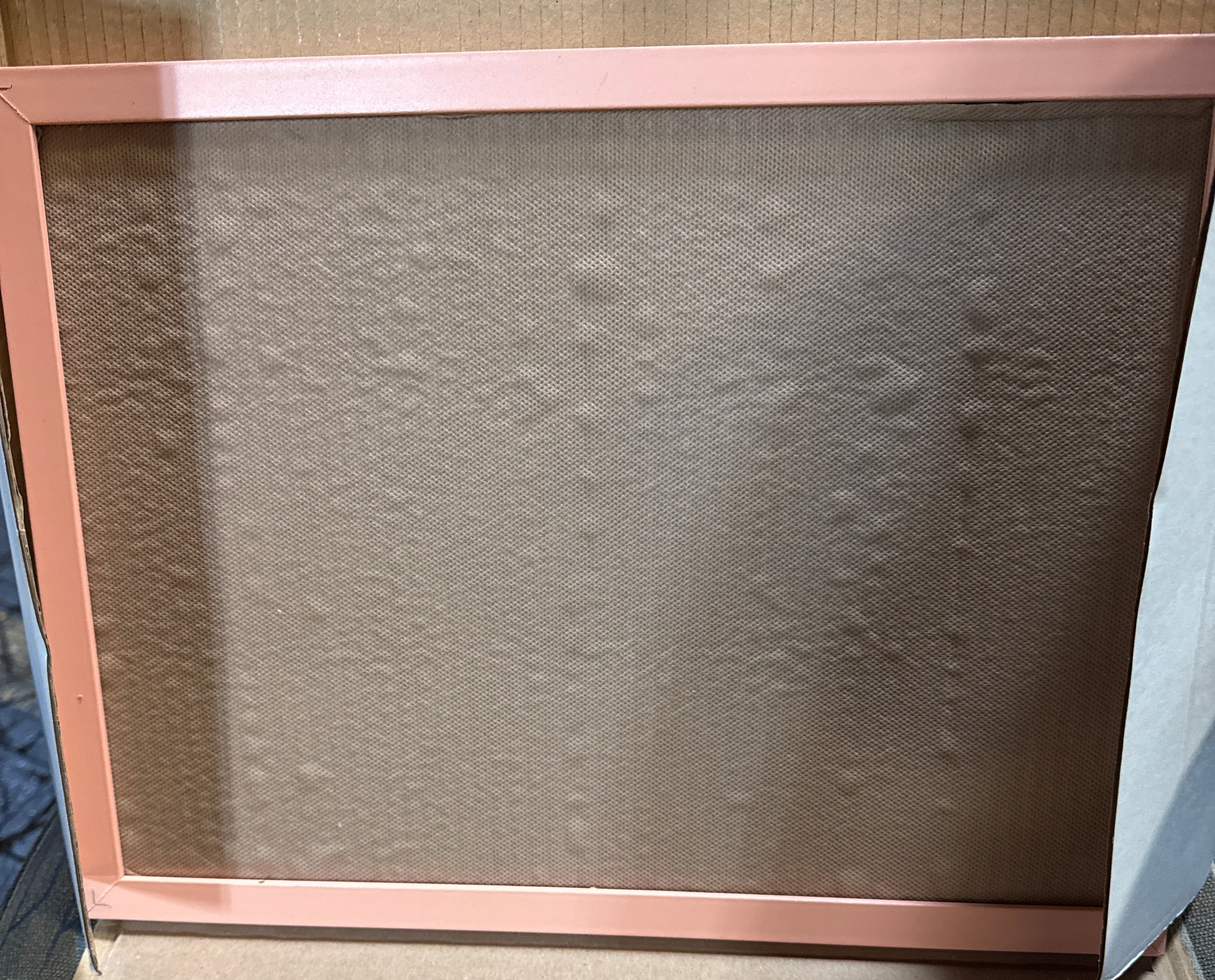 MasterVision Pastel Cork Bulletin Board, 24" x 18", Salmon Pink Frame, Decorative Wall Corkboard for Home, Dorm or Classroom, Office Décor Pinboard