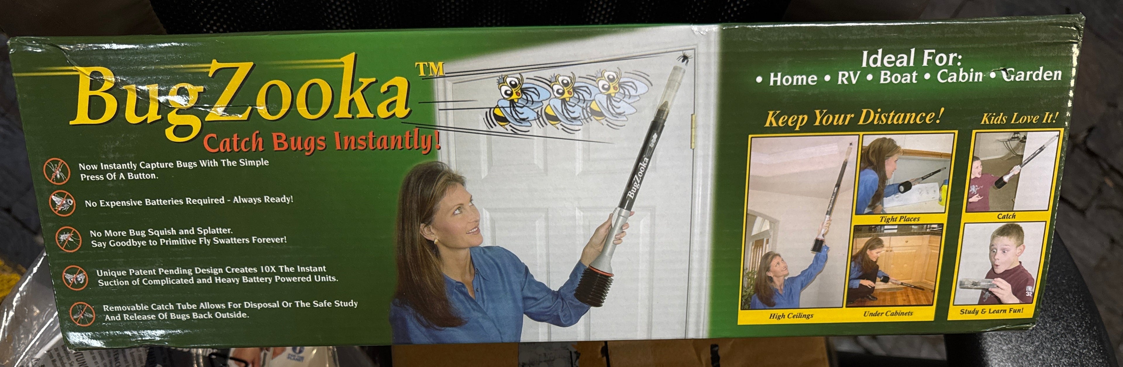 Trimax - Bugzooka - Bug Vacuum for Adults - No Batteries or Toxic Chemicals, Safe Bug Vacuum with Long Nozzle - (1 Pk)