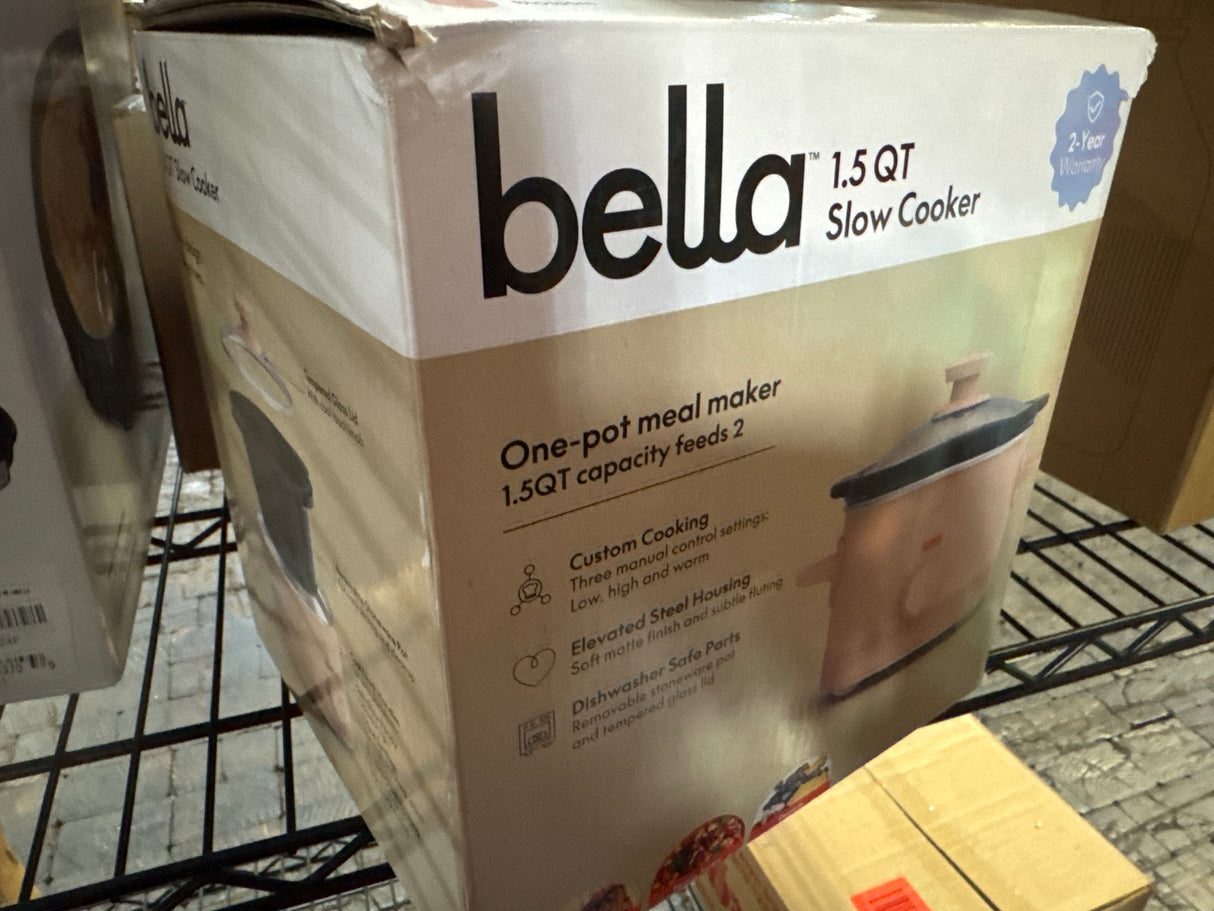 Bella 1.5Qt Slow Cooker, Fits-anywhere kitchenware-Pink