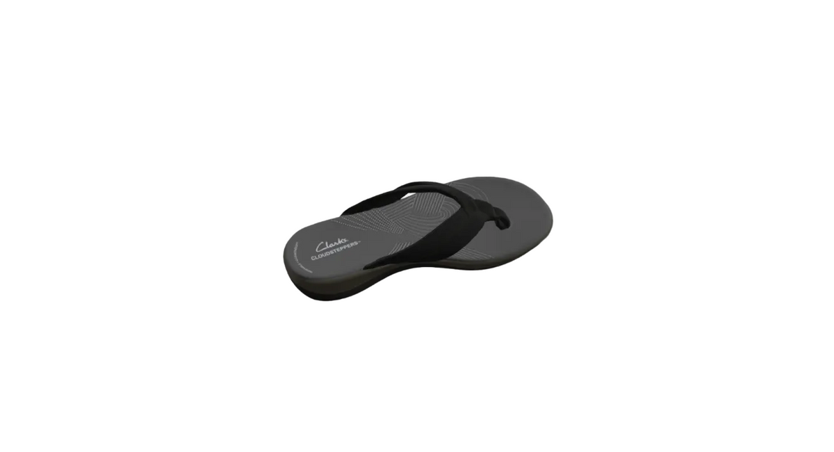 CLARKS | Cloudsteppers | Arla Kaylie Flip Flop | Black | US 10M