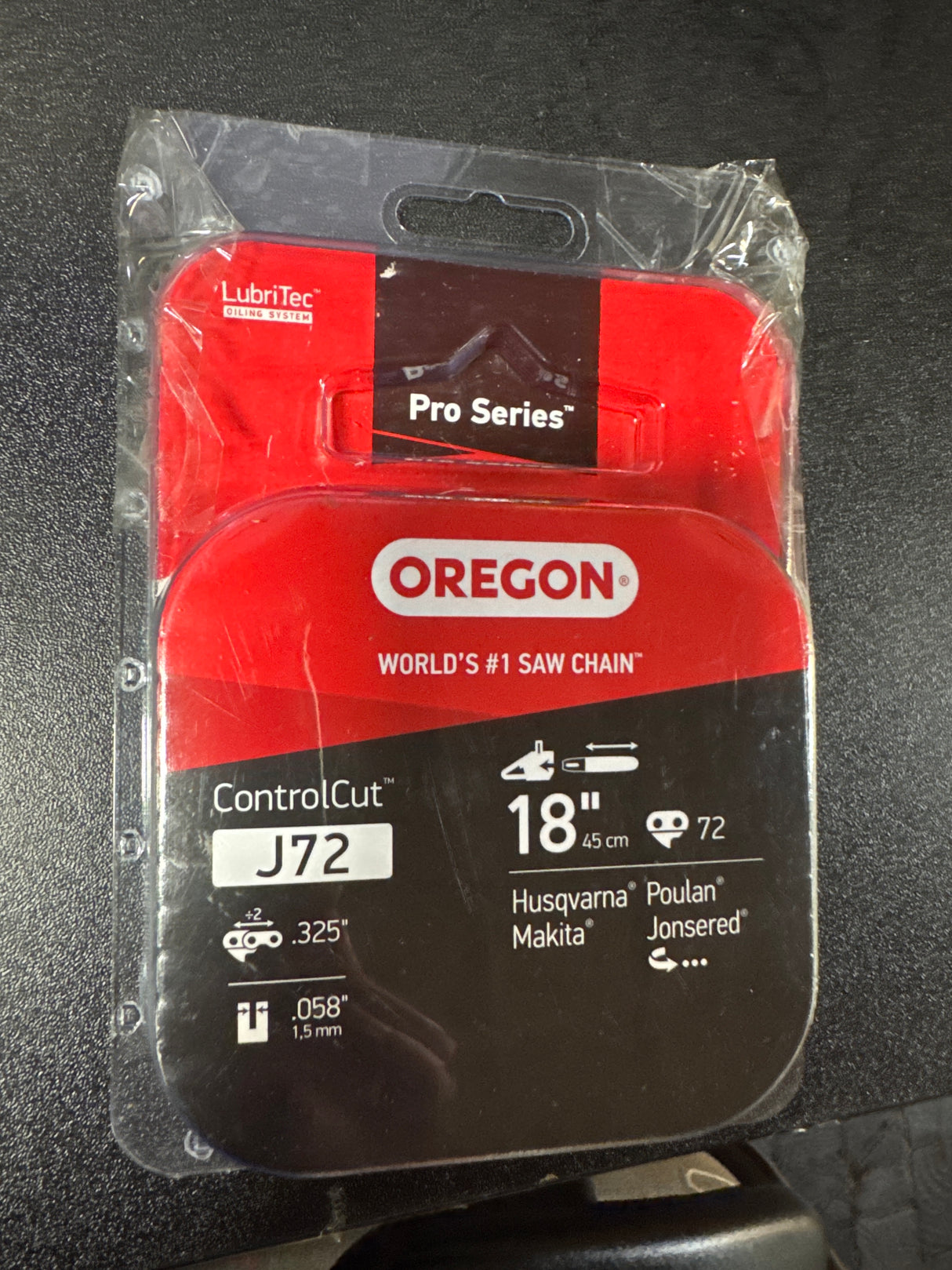 Oregon J72 ControlCut 18-Inch Chainsaw Chain, Fits Husqvarna, Makita, Poulan, Jonsered