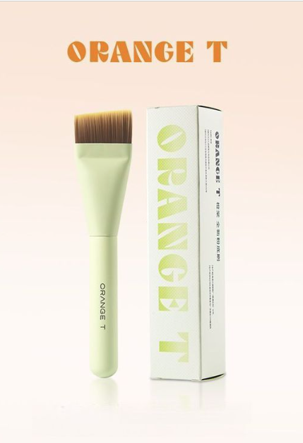 CHENG TANG | The Orange T Foundation Makeup Brush | Flat Bevel Head