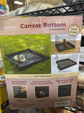 Square Canvas Base Cover for Dog Exercise Pen, Fits All MidWest Homes for Pets & New World Exercise Pens, Designed for When Pet Playpen is Set-Up in an Square Configuration, Black