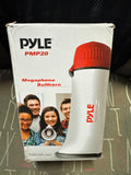 Pyle 20 Watt Megaphone Speaker with Siren, Voice Amplifier, and Adjustable Volume Control - Portable Battery Operated PA Bullhorn for Indoor Outdoor Use