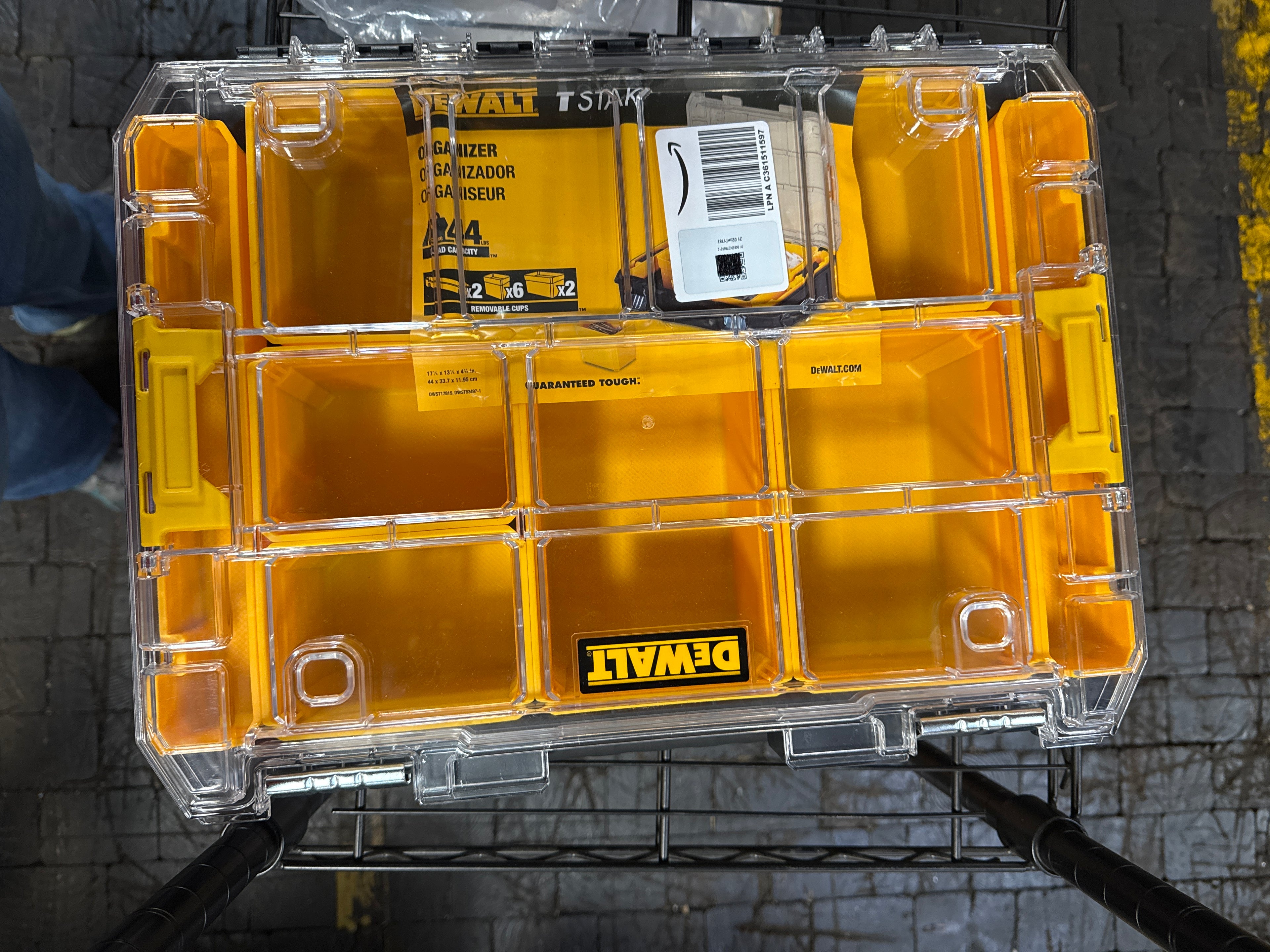 DEWALT TSTAK Organizer with Clear Lid Item No. SKU# DWST17805