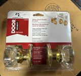 Defender Security Glass Knob Passage Door Latch Set