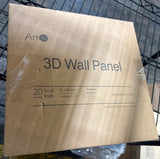 A10311WT33-Art3d-33 Pack 3D Wall Panel Diamond for Interior Wall Décor, Art3dwallPanels PVC Flower Textured Wall Panels for Living Room Lobby Bedroom Hotel Office, White