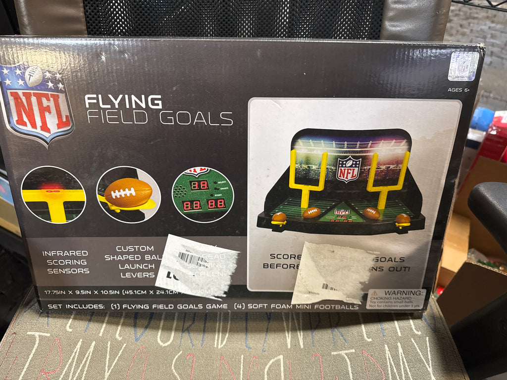 Franklin Sports Mini Football Field Goal Tabletop Game - Flying Field Goal Mini Football for Kids + Adults - Fun Indoor Sports Table Game for All Ages - Tabletop Toy