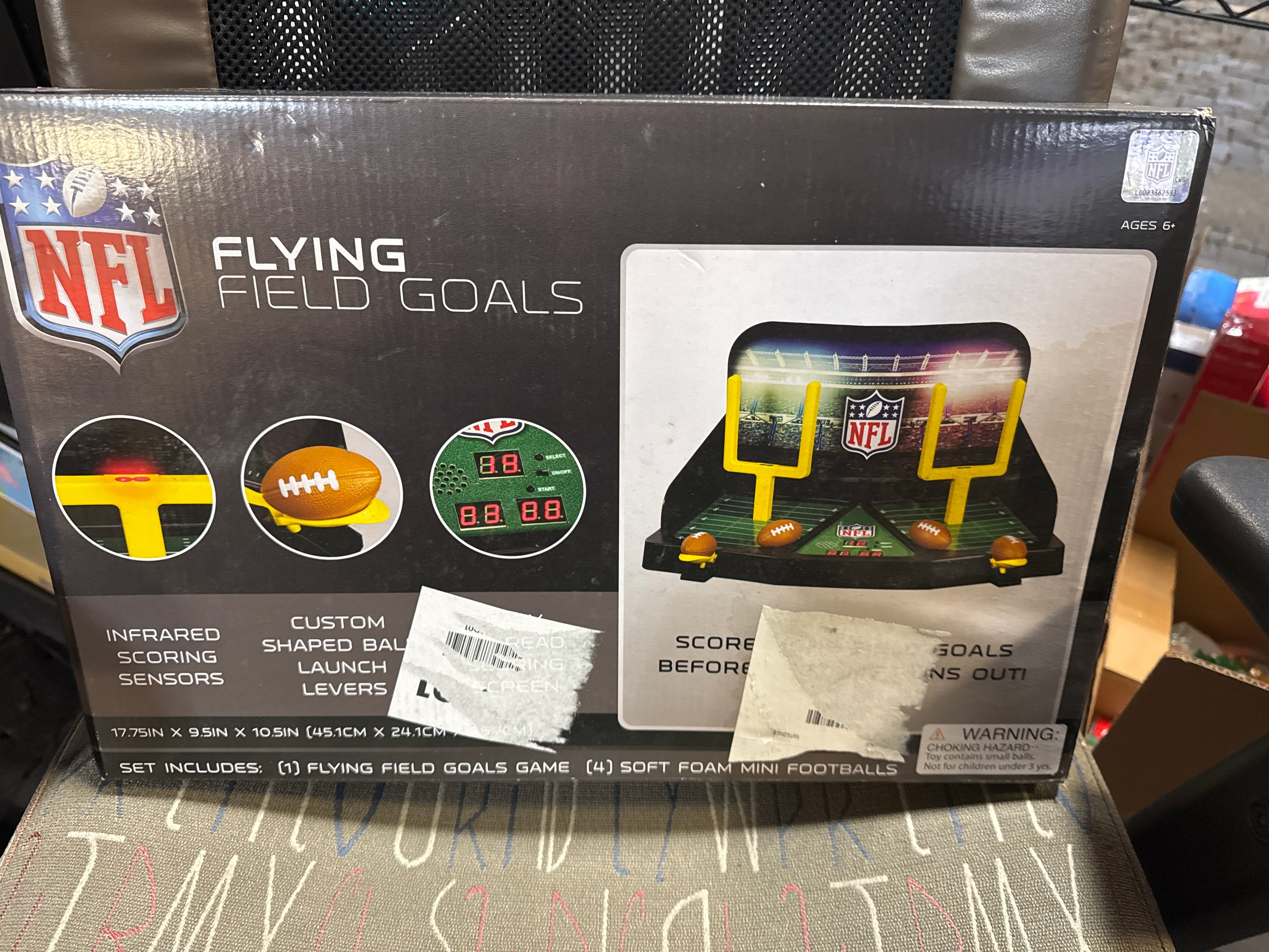 Franklin Sports Mini Football Field Goal Tabletop Game - Flying Field Goal Mini Football for Kids + Adults - Fun Indoor Sports Table Game for All Ages - Tabletop Toy