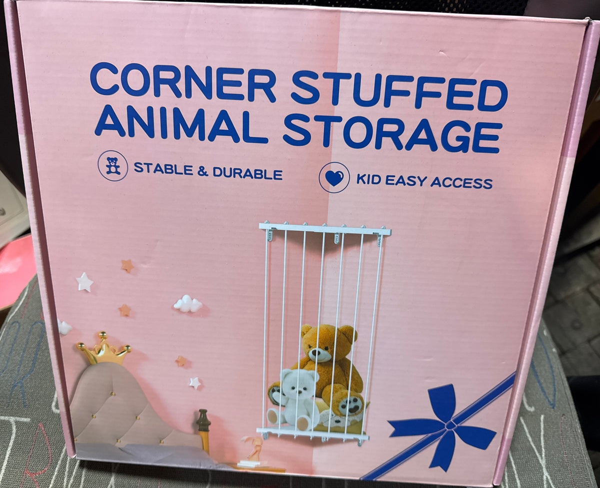 Corner Stuffed Animal Storage Shelf