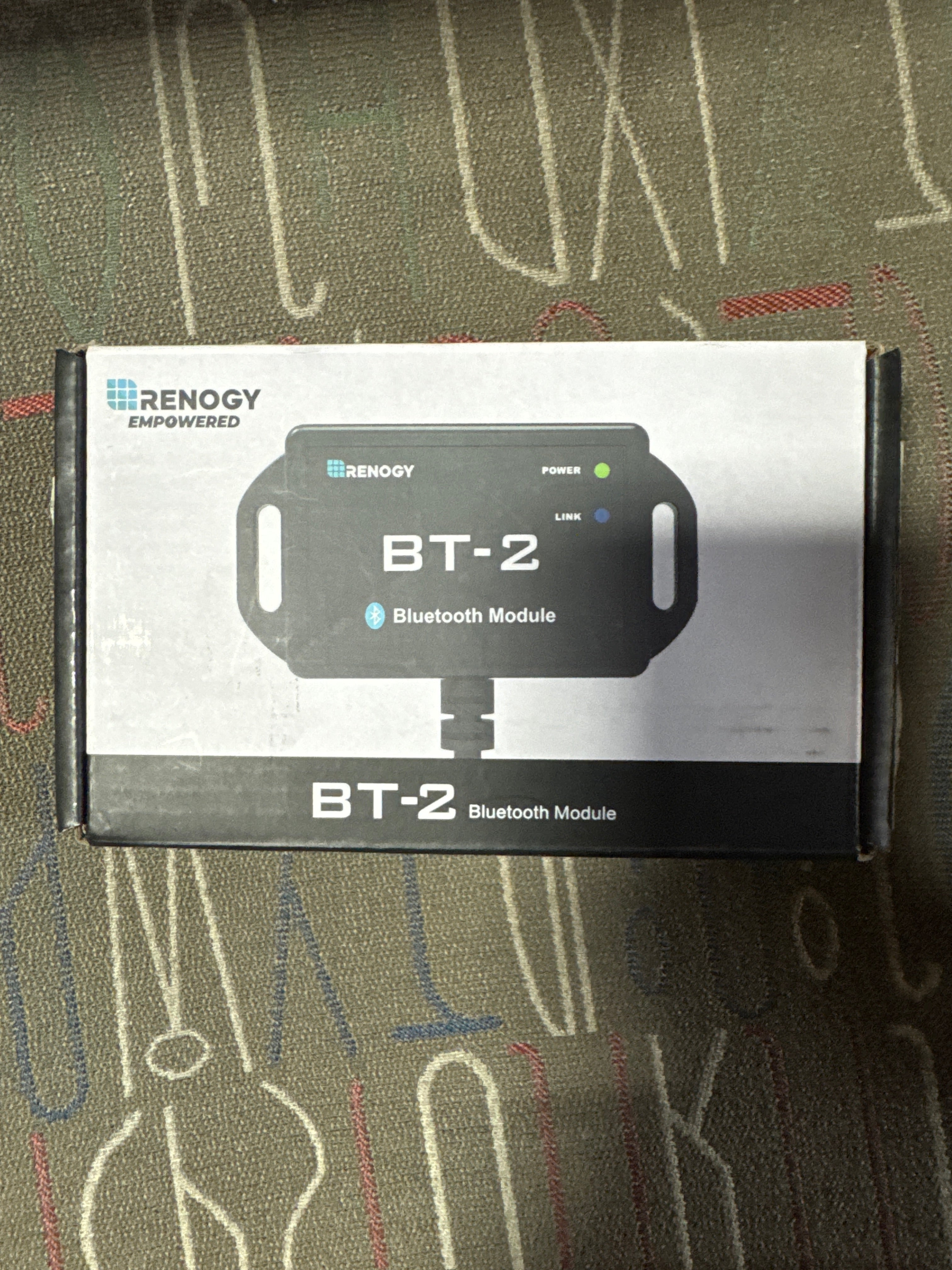 Renogy BT-2 Bluetooth Module RJ45 Communication Port Wirelessly Monitor Real-time Insight Precise Control, Compatible Solar Charge Controllers, Battery Charger, Inverter, BT-2 RS485