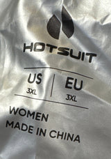 HOTSUIT Sauna Suit for Women Anti Rip Sweat Suit for Weight Loss Odorless Sauna Jacket Pant for Workout Gym, Black, 3XL