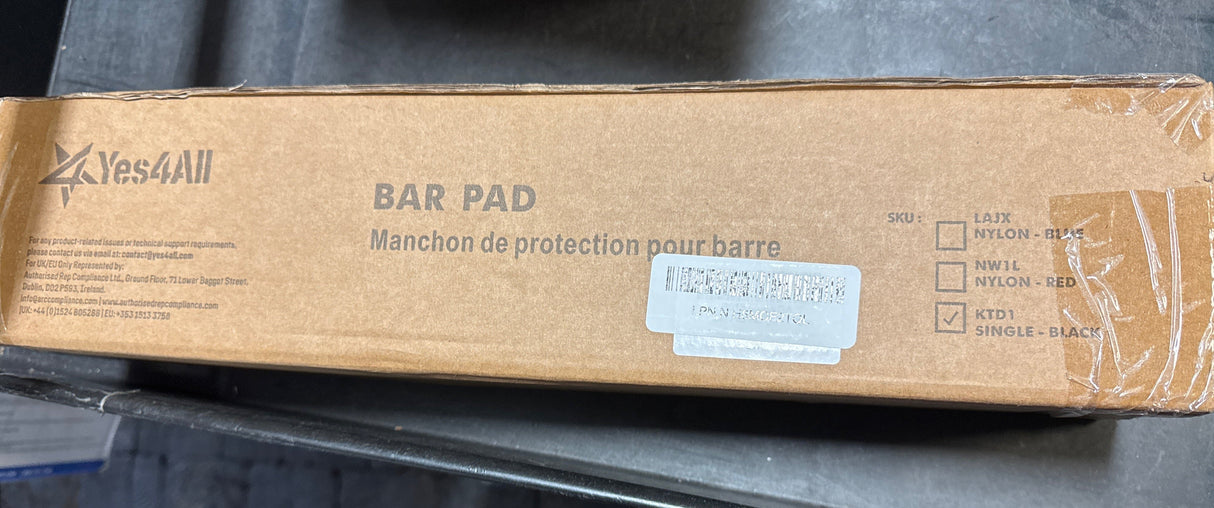 Yes4All Ergonomic Foam Bar Pad, Olympic Barbell Squat & Neck Pad for Squats, Hip Thrusts & Weight Lifting Bar