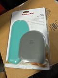 KitchenAid Gourmet Bowl Scraper, Set of 2, Aqua Sky and Storm Grey