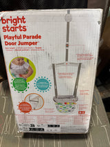 Bright Starts Playful Parade Door Jumper for Baby with Adjustable Strap, 6 Months and Up, Max Weight 26 lbs