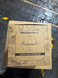 Elite Gourmet EGC-007B# Rapid Egg Cooker, 7 Easy-To-Peel, Hard, Medium, Soft Boiled Eggs, Poacher, Omelet Maker, Auto Shut-Off, Alarm, 16-Recipe Booklet, Black