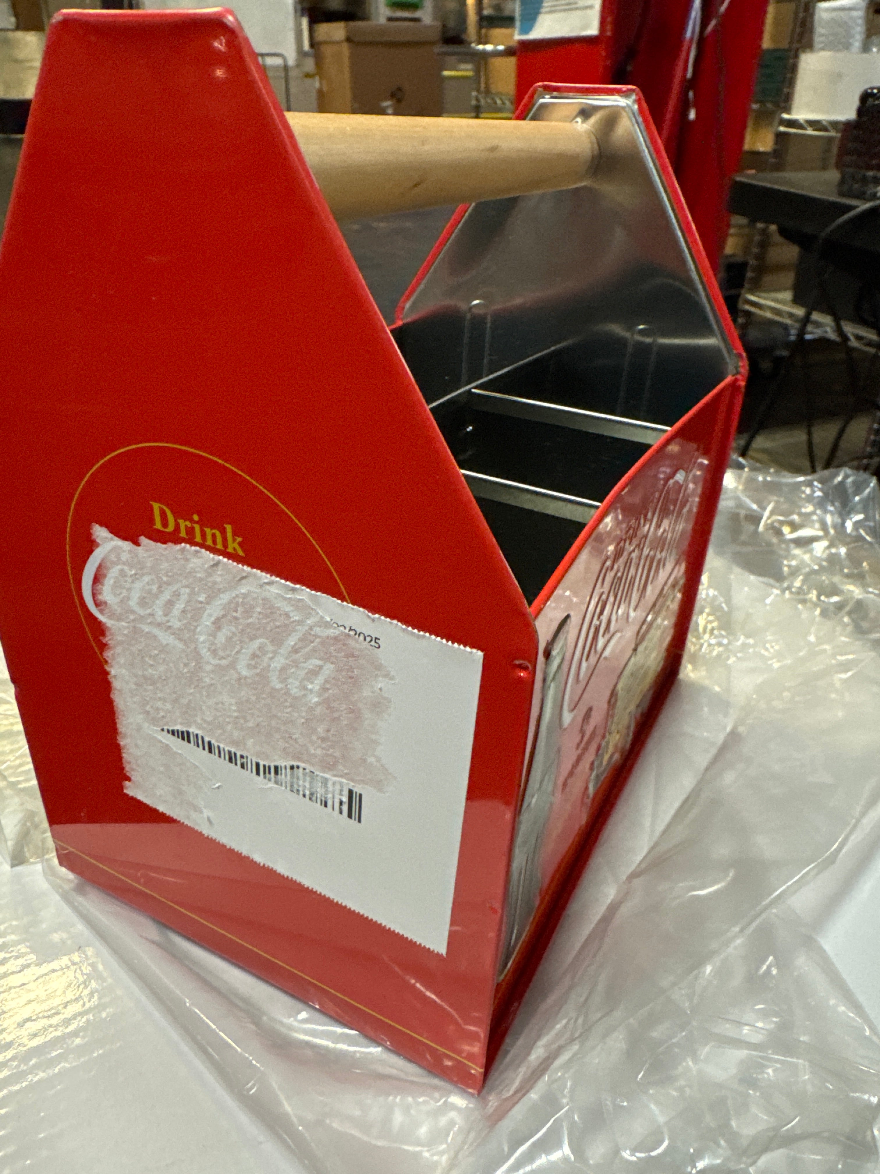 Tin Box Company Large Utensil Caddy, Holds Utensils, Coke 2023