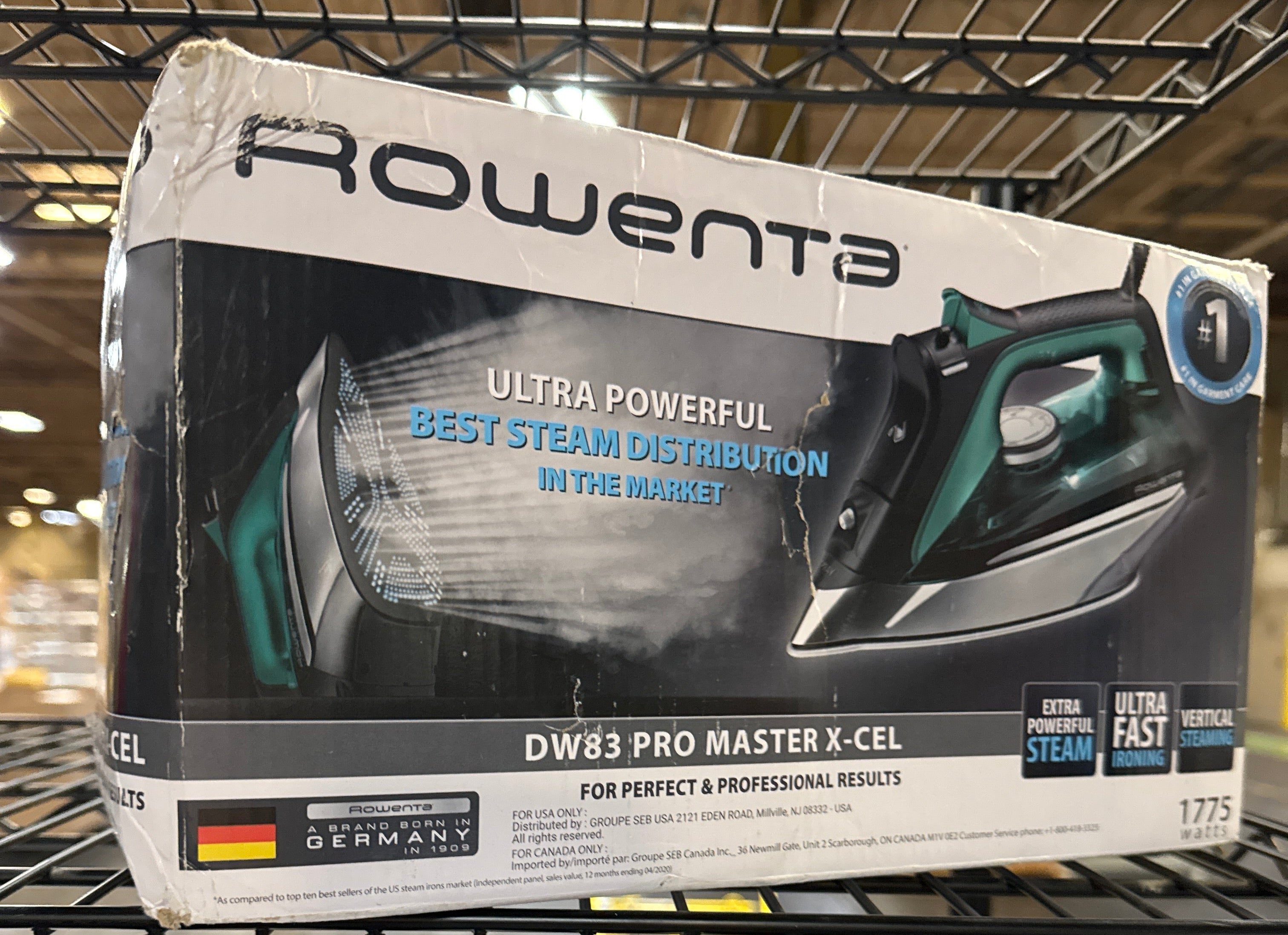 Rowenta Pro Master Stainless Steel Soleplate Steam Iron