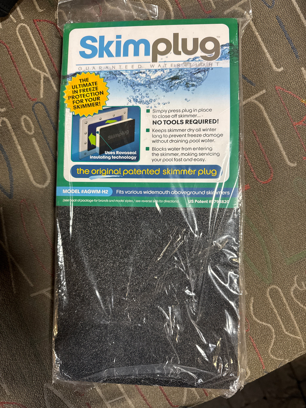 Simpooltec Skimmer Plug Winter Closure for Wide Mouth Above Ground Pool Skimmers AGWM-H2