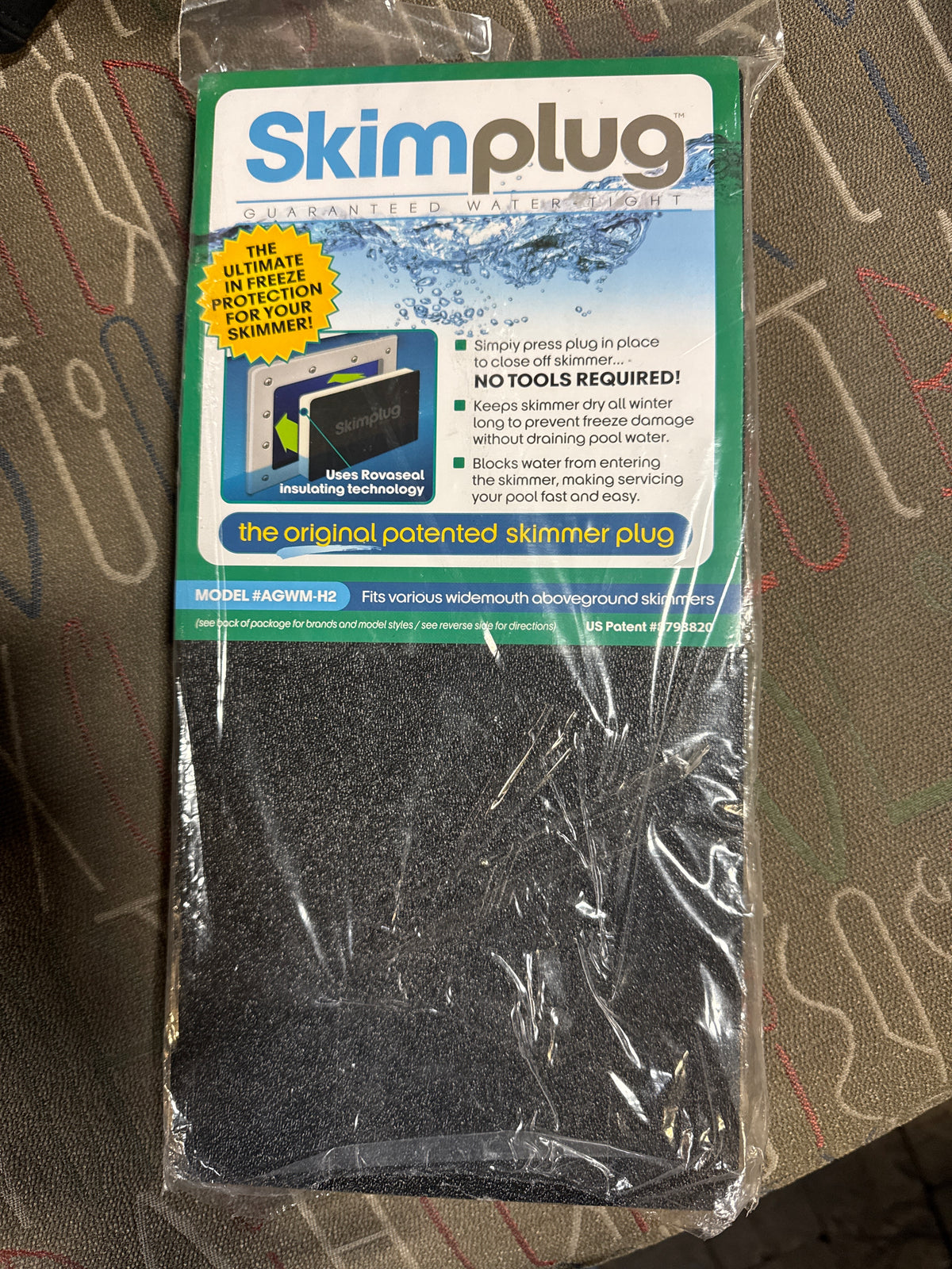 Simpooltec Skimmer Plug Winter Closure for Wide Mouth Above Ground Pool Skimmers AGWM-H2