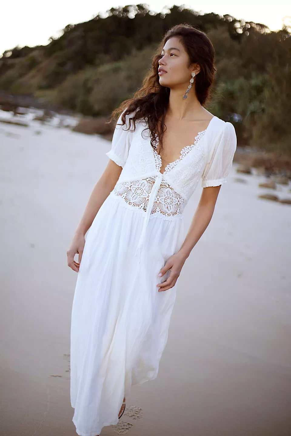 FP- All You Need Is Lace Midi Dress- WOMEN'S SMALL