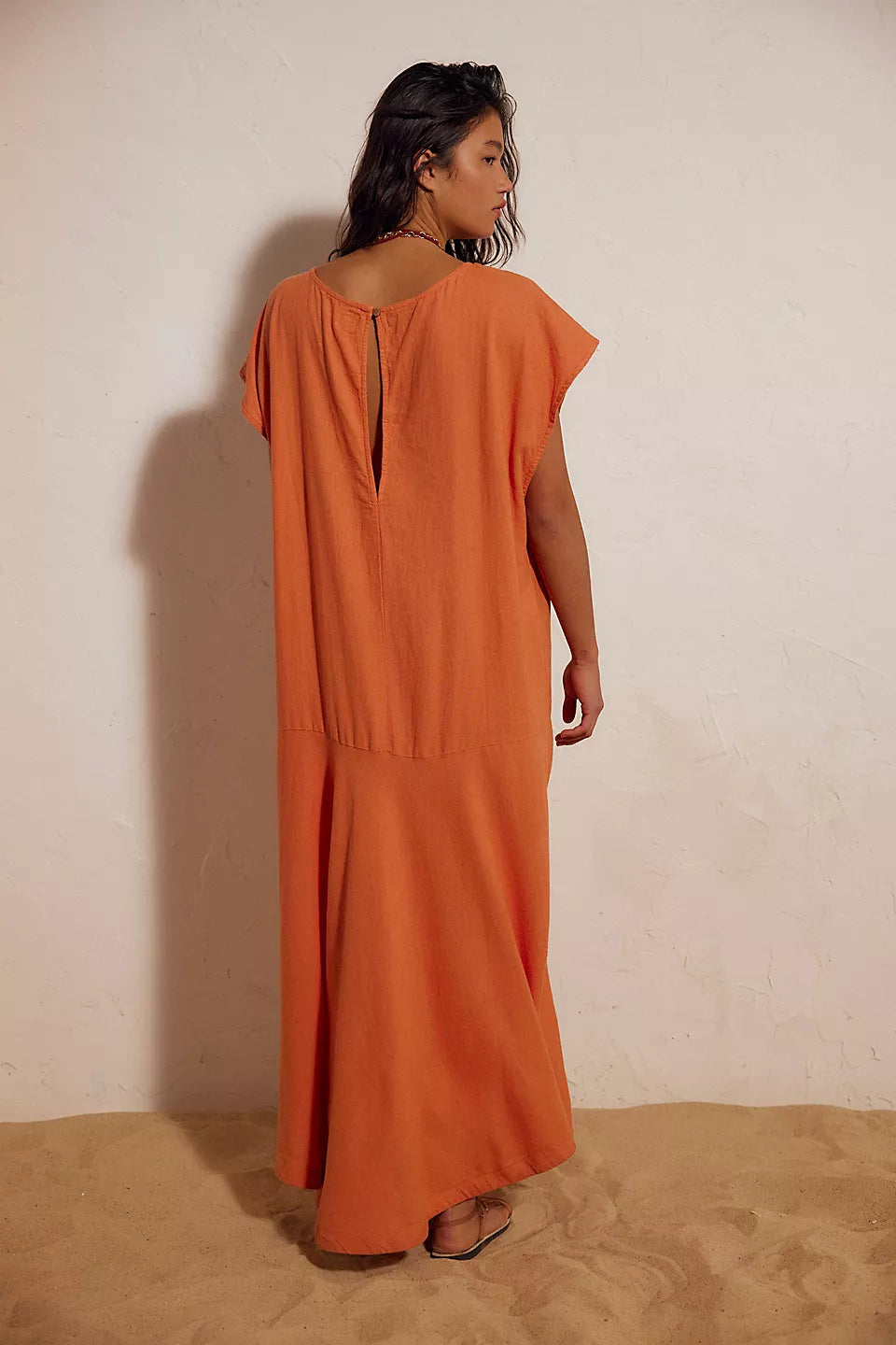 FP- WOMEN'S Sandshell Linen Tierney Maxi Dress MED