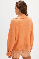 Free People Trading Up Polo Peach Size: S