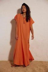 FP- WOMEN'S Sandshell Linen Tierney Maxi Dress MED