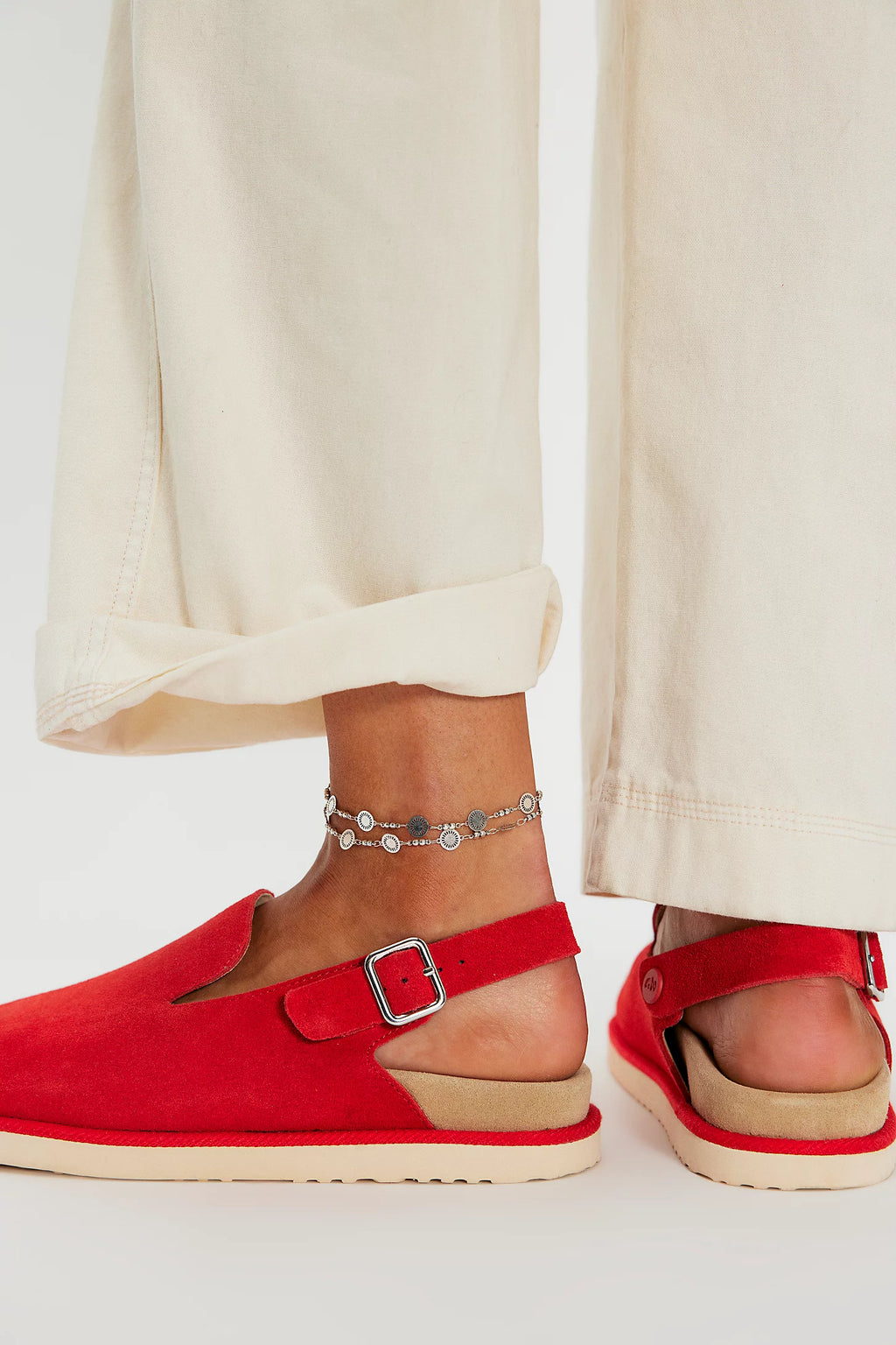 GOOD NEWS Women's Frank Mule in Red - 10