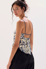 FREE PEOPLE-Might Be Something Printed Cami - Shadow Combo-SMALL