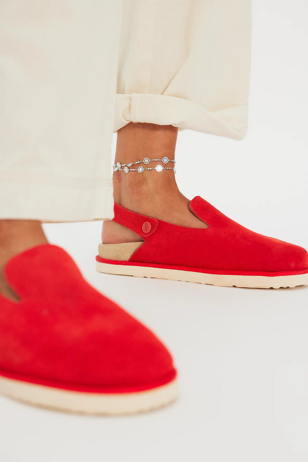 GOOD NEWS Women's Frank Mule in Red - 10
