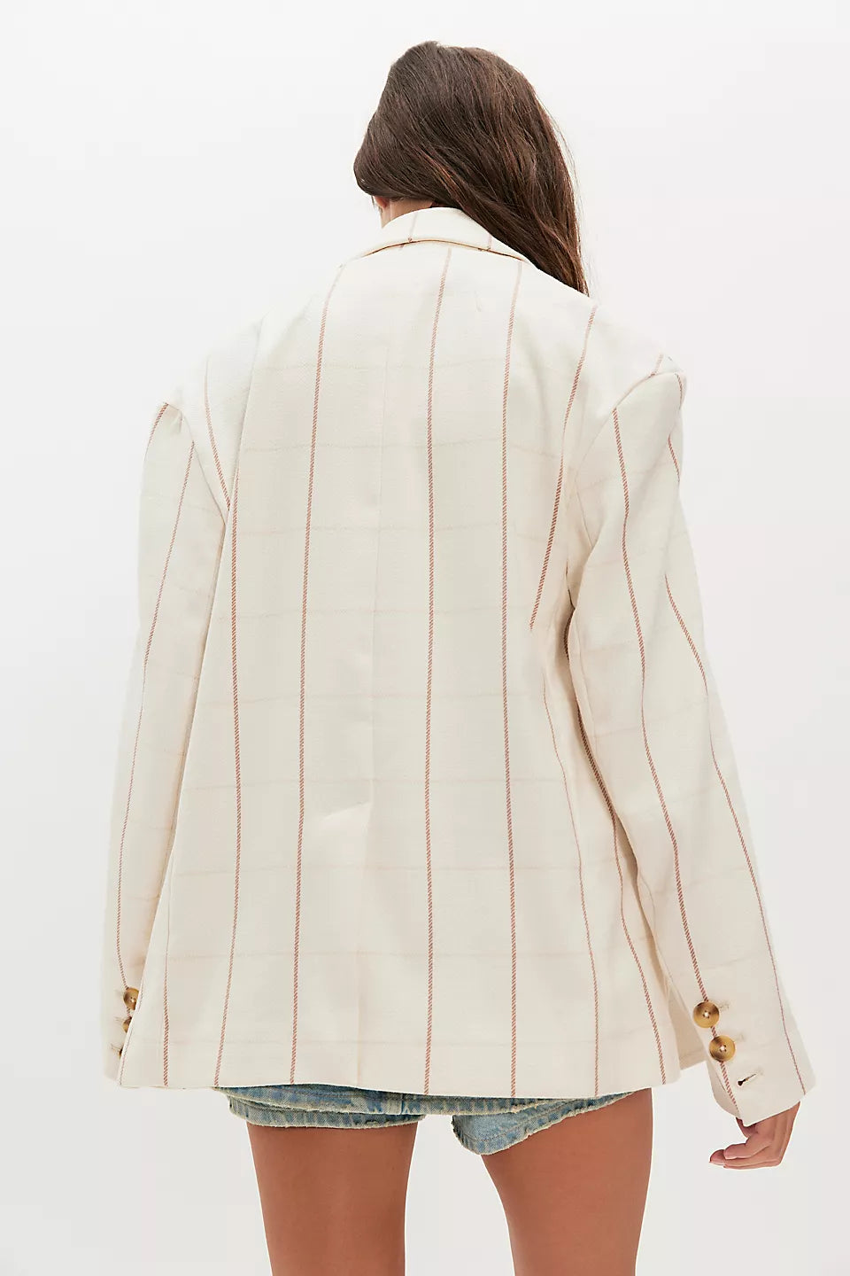 Free People Dean Double-Breasted Blazer Size M