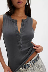 FREE PEOPLE Jamie Henley Tank in Black, Size: S