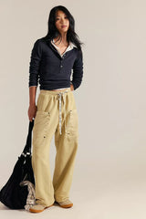 Free People We The Free Jet Set Knit Pull-On Pants Size: M