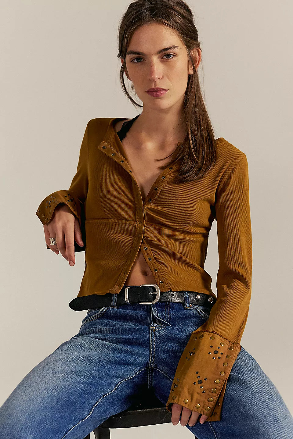 Free People We The Free Night Belle Cuff Top