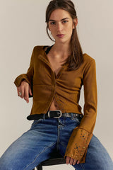 Free People We The Free Night Belle Cuff Top