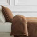 West Elm Corduroy TENCEL™ Twill Duvet Cover , Dark Honey (Size: Full/Queen)