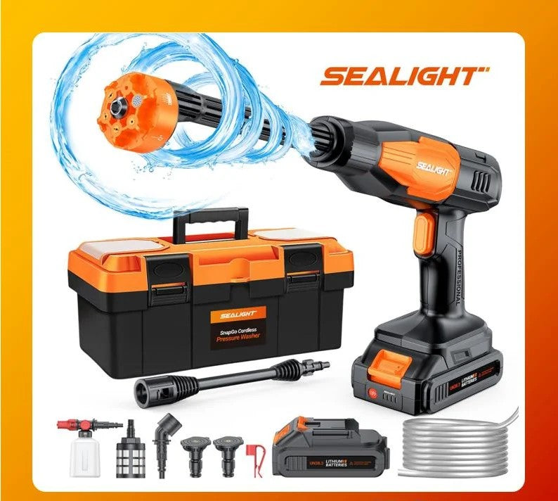 SEALIGHT Cordless Pressure Washer, 970PSI Portable Power Washer